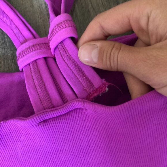 FP Movement On The Radar Long Line Purple Sports Bra Sz M/L - Picture 5 of 6